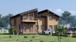Дом в деревне Покровское | Строительство и проектировка домов из клееного бруса | СПБ